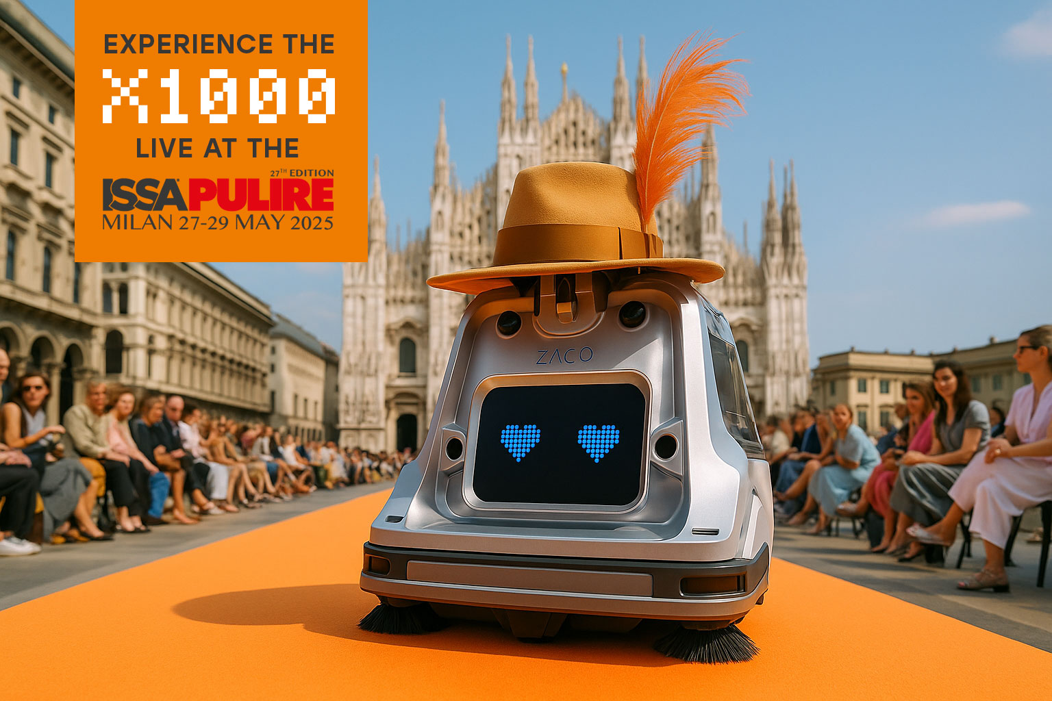 X1000 goes Milano ... to ISSA PULIRE 2025! 🧡